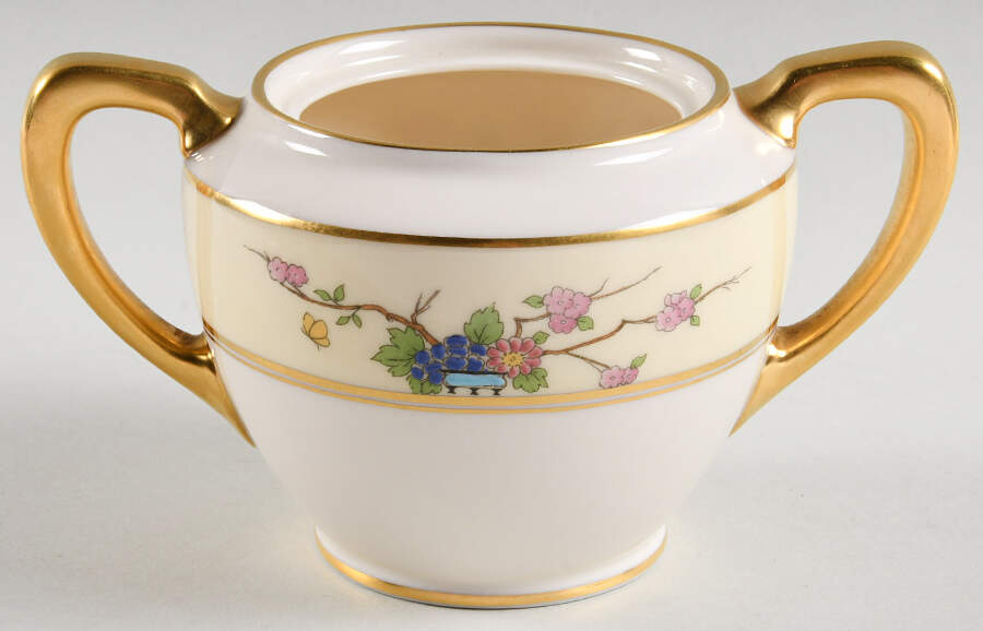Mandarin Shape 1962 Sugar Bowl No Lid by Lenox-1