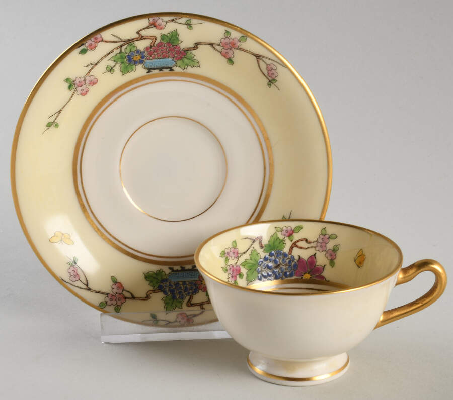 Mandarin Footed Demitasse Cup & Saucer Set by Lenox-1