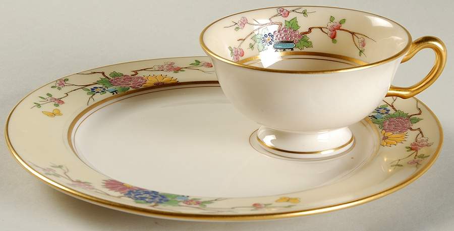 Mandarin Snack Plate & Cup Set by Lenox-1