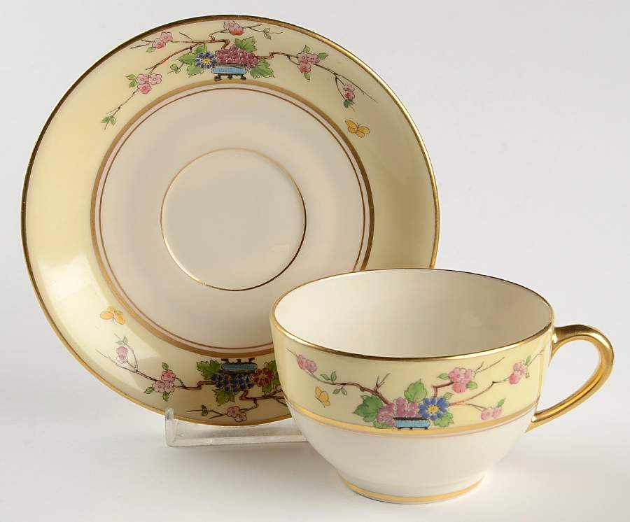 Mandarin Flat Cup & Saucer Set by Lenox-1