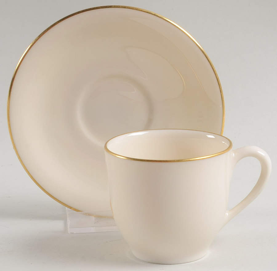 Manor Flat Demitasse Cup & Saucer Set by Lenox-1