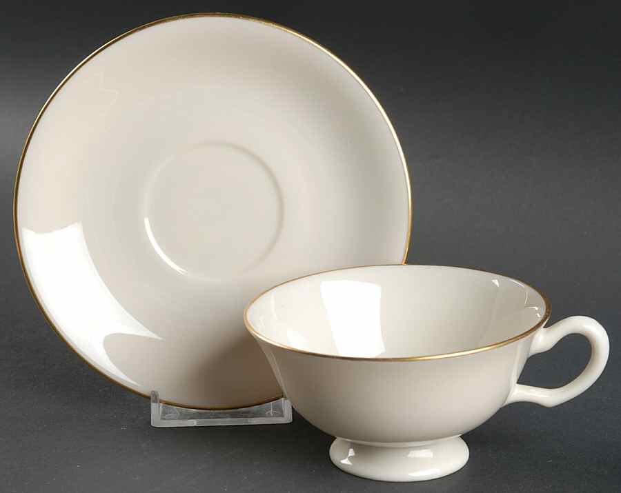 Manor Footed Cup & Saucer Set by Lenox-1