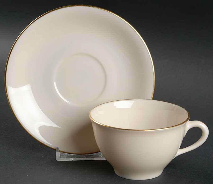 Manor Flat Cup & Saucer Set by Lenox-1