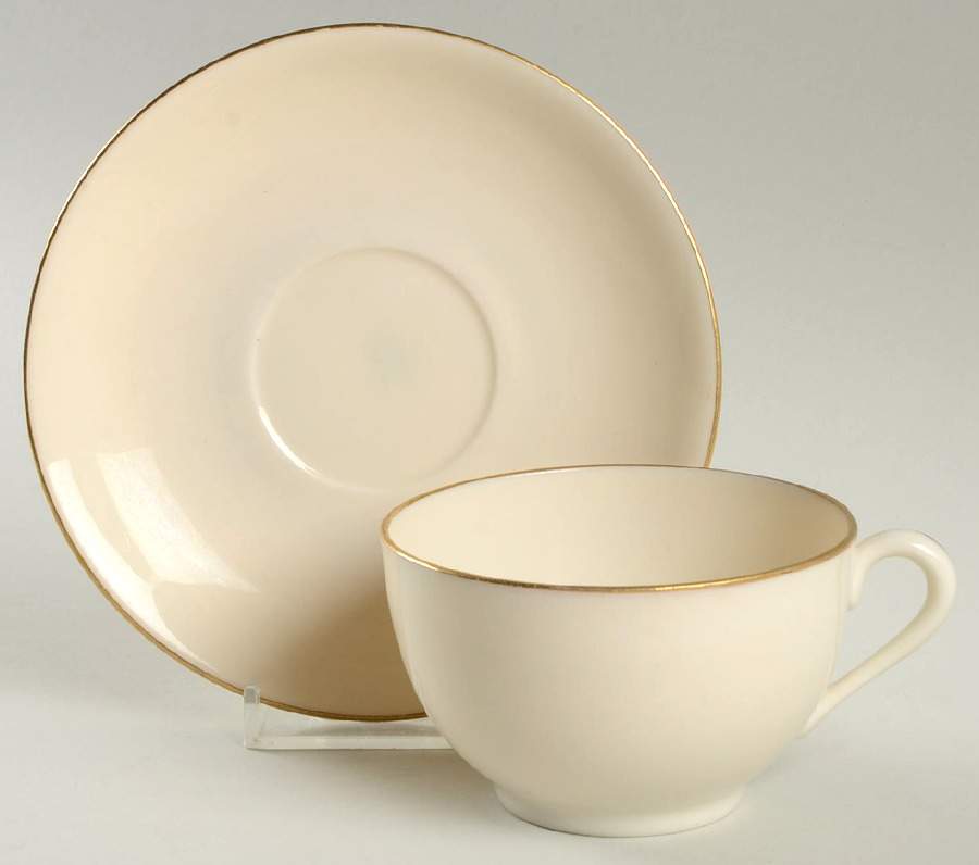 Manor Footed Cup & Saucer Set by Lenox-1