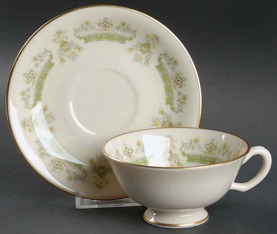 Marissa Footed Cup & Saucer Set by Lenox-1