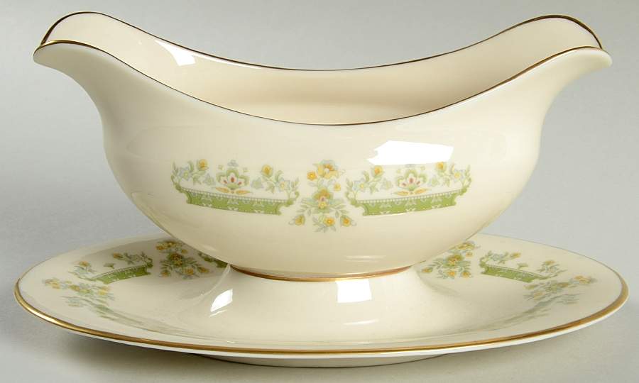 Marissa Gravy Boat with Attached Underplate by Lenox-1