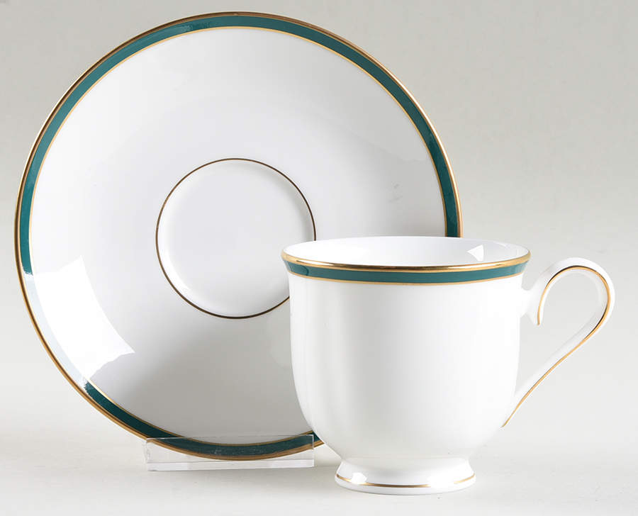 Margaret Footed Cup & Saucer Set by Lenox-1