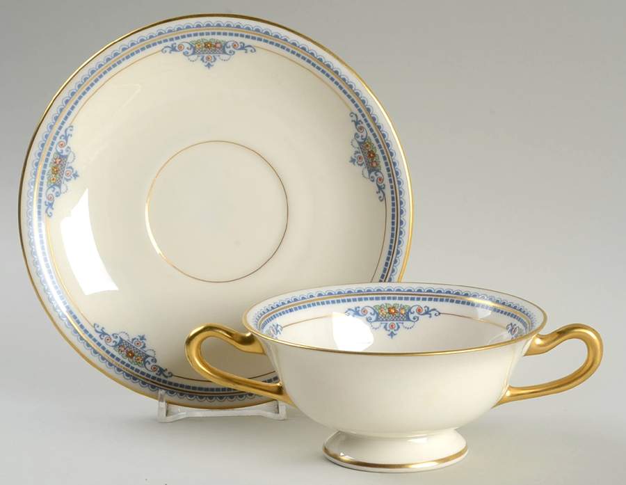 Maryland Footed Bouillon Cup & Saucer by Lenox-1