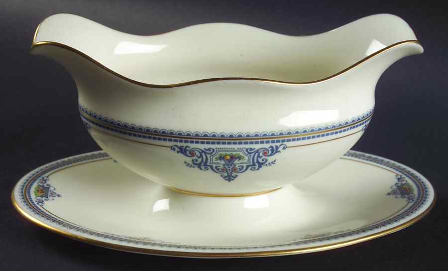 Maryland Gravy Boat with Attached Underplate by Lenox-1