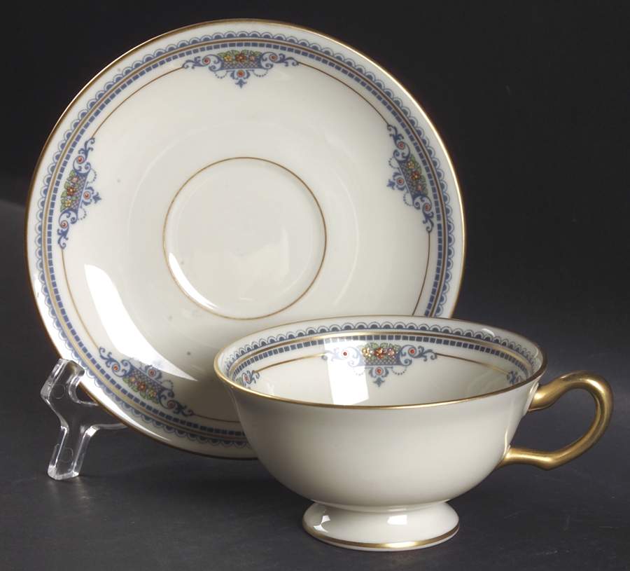 Maryland Footed Cup & Saucer Set by Lenox-1