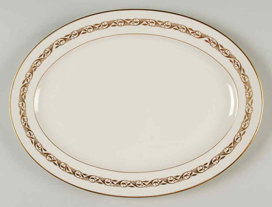 Mayfair 13" Oval Serving Platter by Lenox-1
