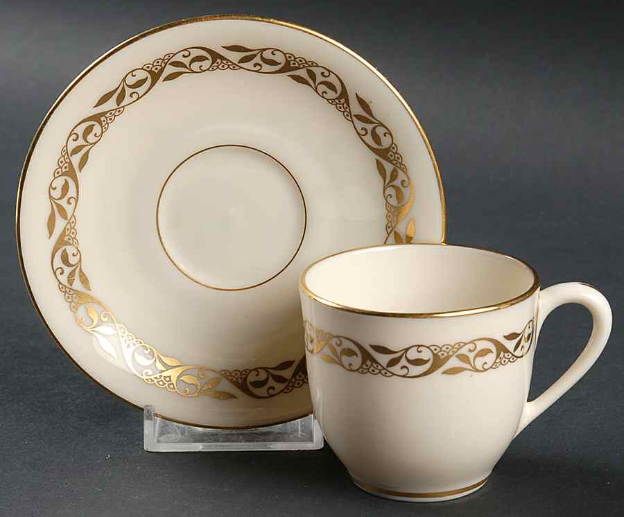 Mayfair Flat Demitasse Cup & Saucer Set by Lenox-1