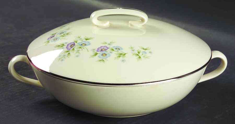 Maywood (Blue Floral) Round Covered Vegetable by Lenox-1