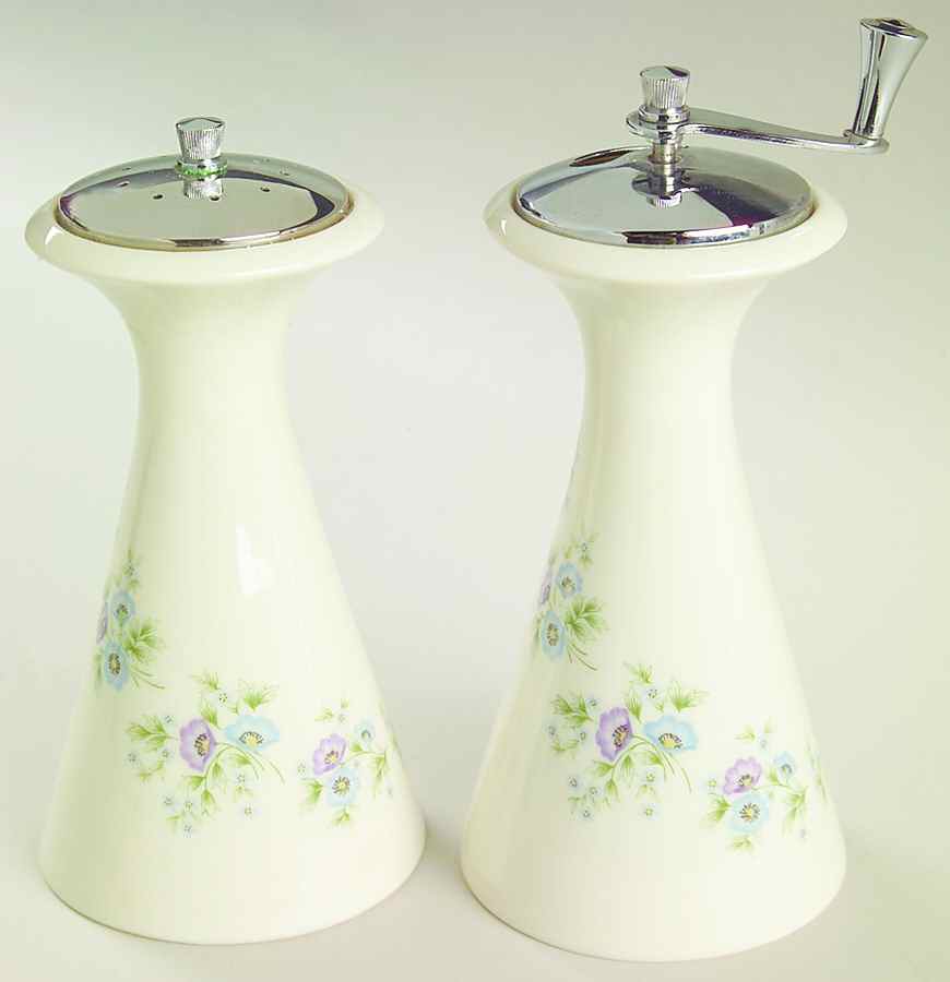 Maywood (Blue Floral) Salt Mill & Pepper Mill Set by Lenox-1