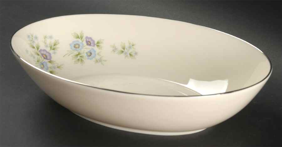 Maywood (Blue Floral) 9" Oval Vegetable Bowl by Lenox-1