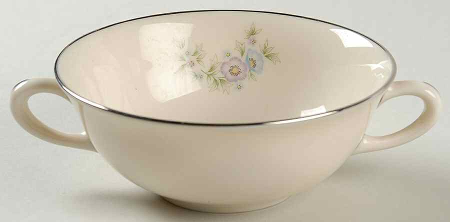 Maywood (Blue Floral) Flat Cream Soup Bowl by Lenox-1