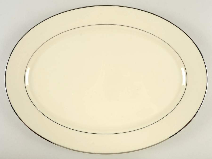 Maywood (No Design) 16" Oval Serving Platter by Lenox-1