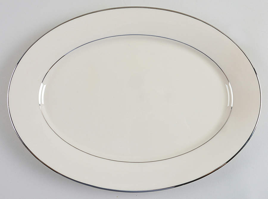 Maywood (No Design) 13" Oval Serving Platter by Lenox-1