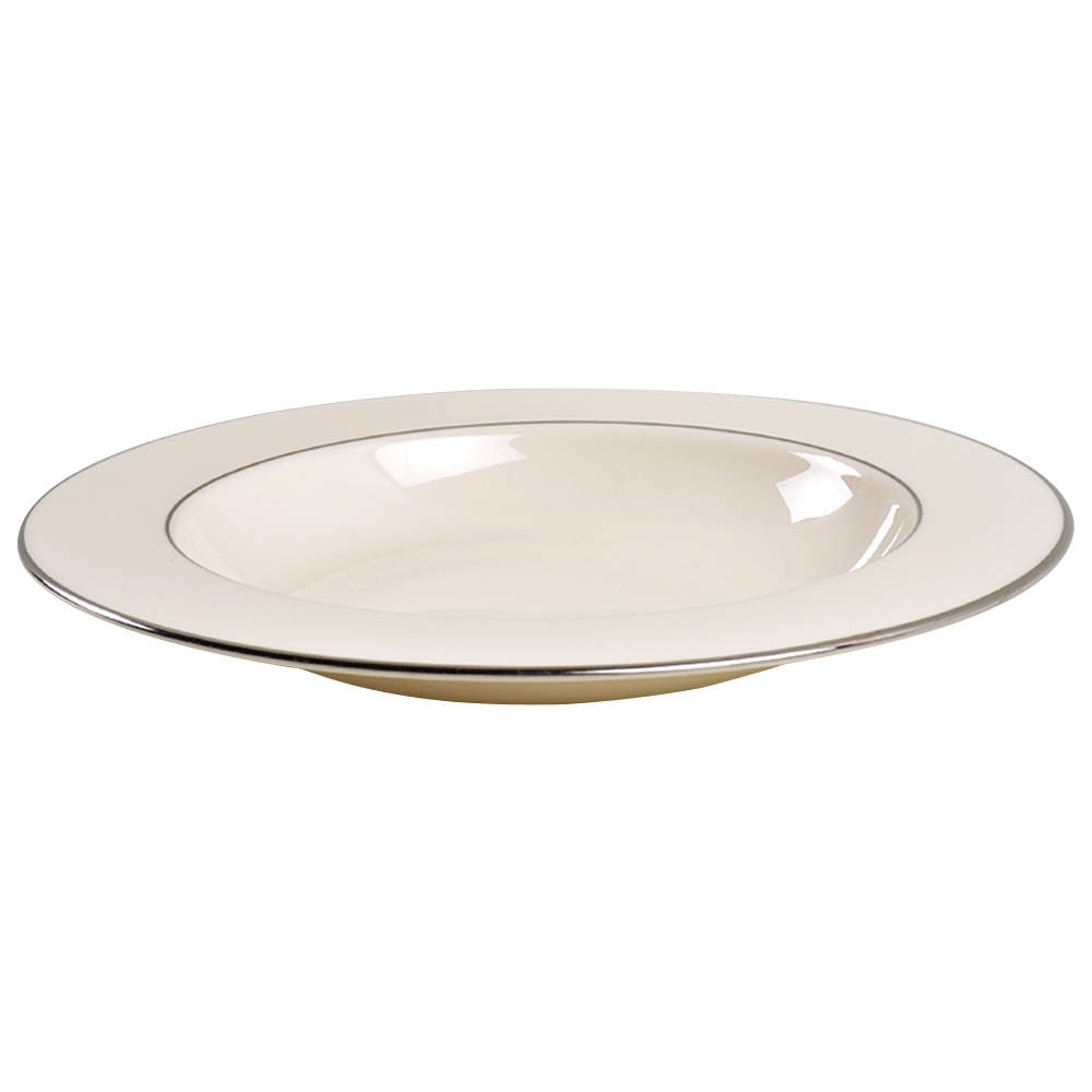 Maywood (No Design) 9" 1999 Shape Soup/Pasta Bowl by Lenox-1