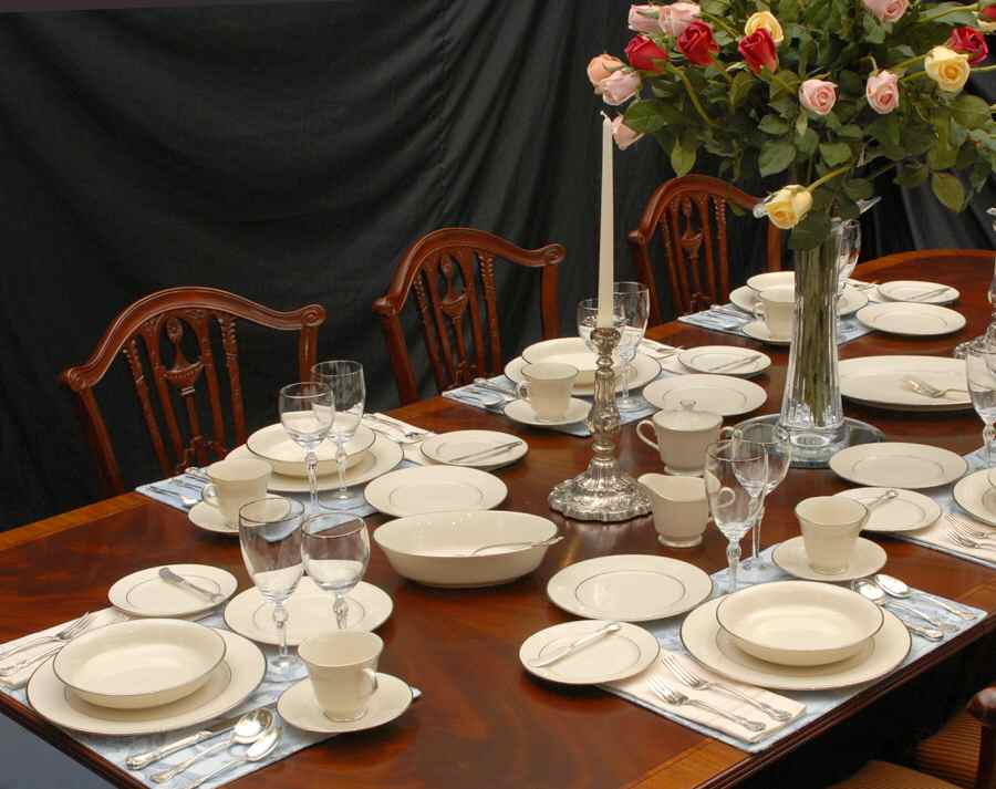 Maywood (No Design) 53 Piece Estate Set by Lenox-1