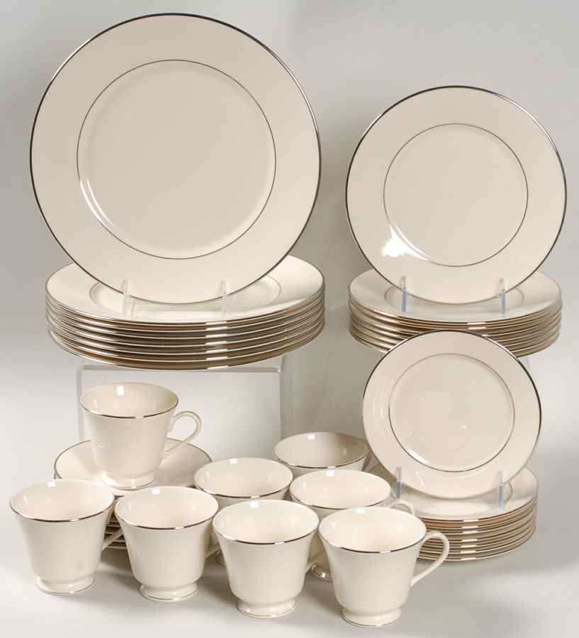 Maywood (No Design) 40 Piece Set by Lenox-1