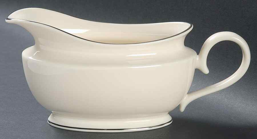 Maywood (No Design) 1999 Shape Gravy Boat by Lenox-1