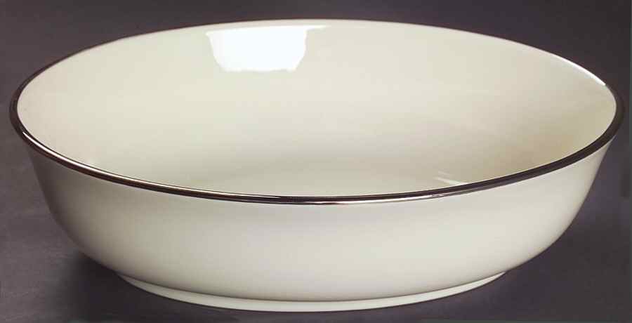 Maywood (No Design) 99 Shape 9" Oval Vegetable Bowl by Lenox-1