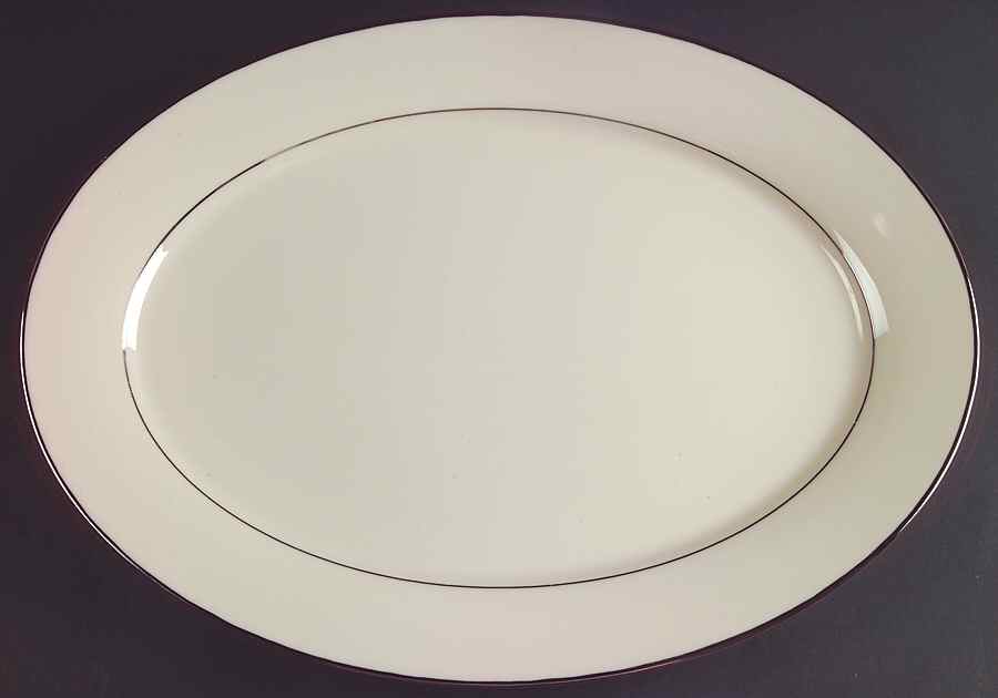 Maywood (No Design) 16" Oval Serving Platter by Lenox-1