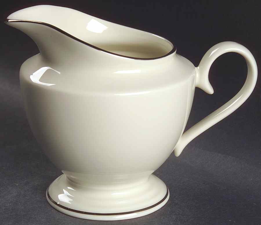 Maywood (No Design) 1999 Shape Creamer by Lenox-1