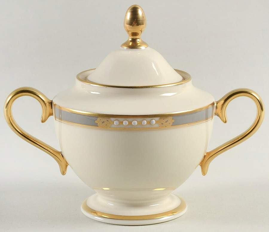 McKinley 1999 Shape Sugar Bowl & Lid by Lenox-1