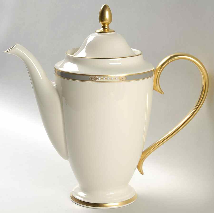 McKinley 1999 Shape Coffee Pot & Lid by Lenox-1