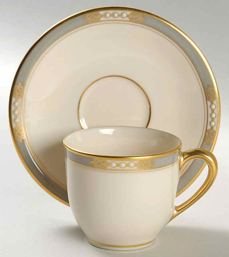 McKinley Flat Demitasse Cup & Saucer Set by Lenox-1