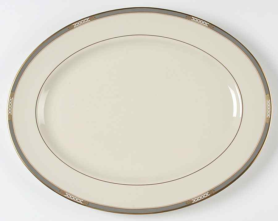 McKinley 15" 1999 Shape Oval Serving Platter by Lenox-1