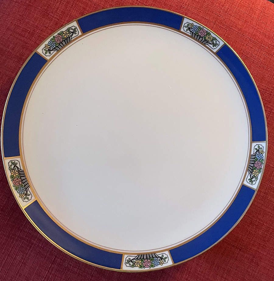 Meadowbrook Large Footed Sandwich Plate by Lenox-1