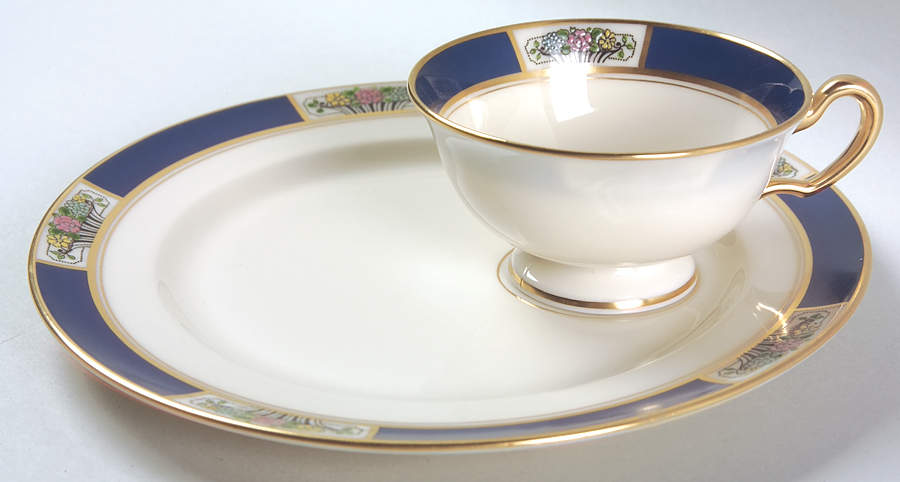 Meadowbrook Snack Plate & Cup Set by Lenox-1