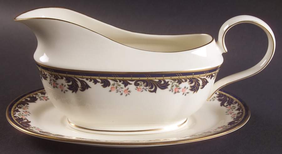 Meadow Breeze Gravy Boat & Underplate by Lenox-1