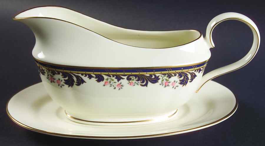 Meadow Breeze Gravy Boat & Underplate by Lenox-1