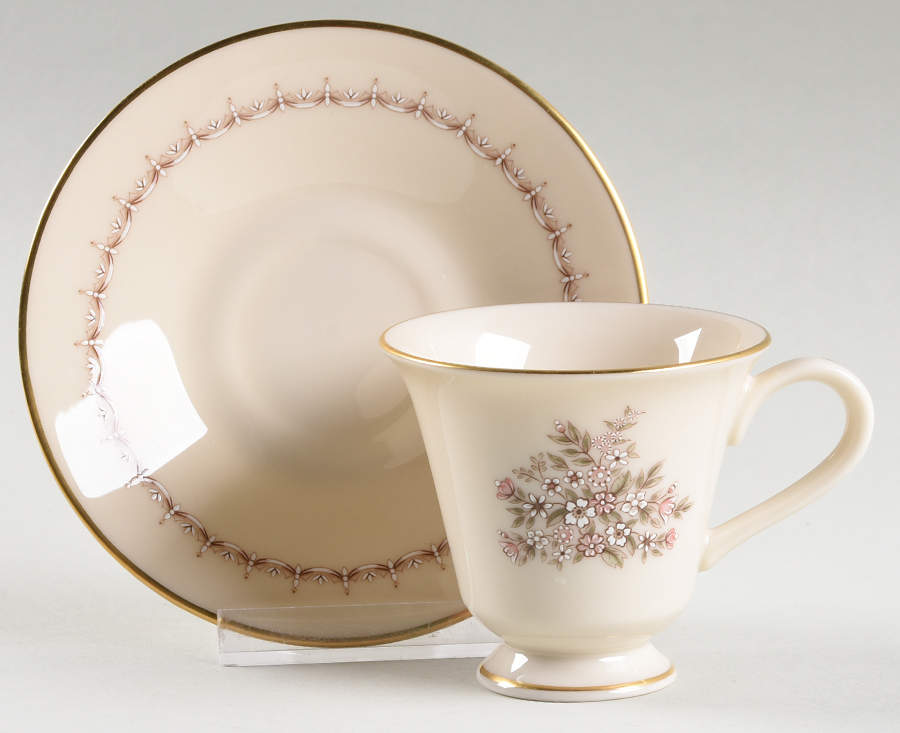 Medley Footed Demitasse Cup & Saucer Set by Lenox-1