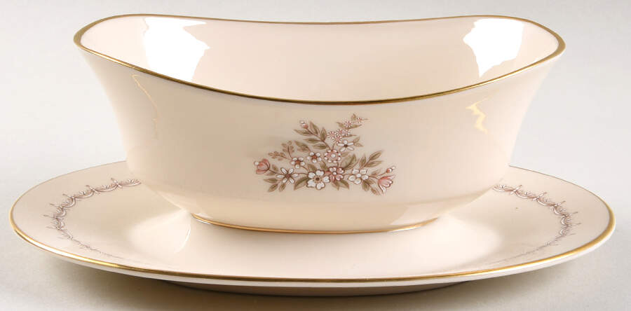 Medley Gravy Boat with Attached Underplate by Lenox-1