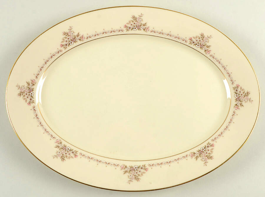 Medley 13" Oval Serving Platter by Lenox-1