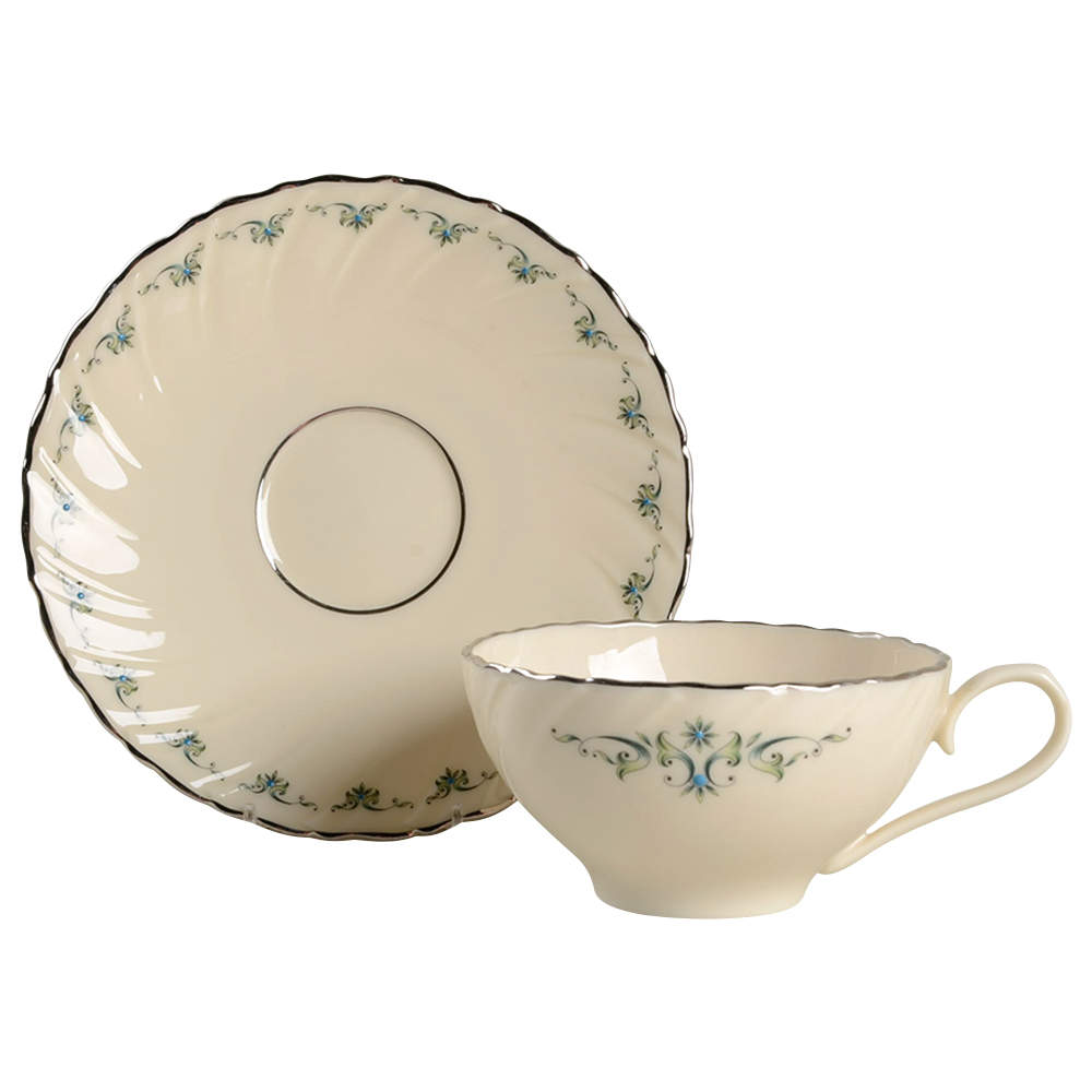 Melissa Flat Cup & Saucer Set by Lenox-1