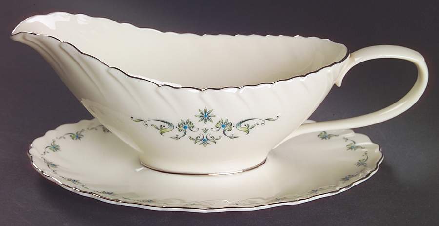 Melissa Gravy Boat with Attached Underplate by Lenox-1