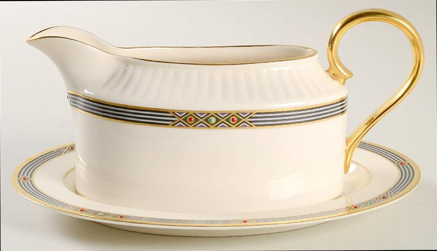Melisande Gravy Boat & Underplate by Lenox-1