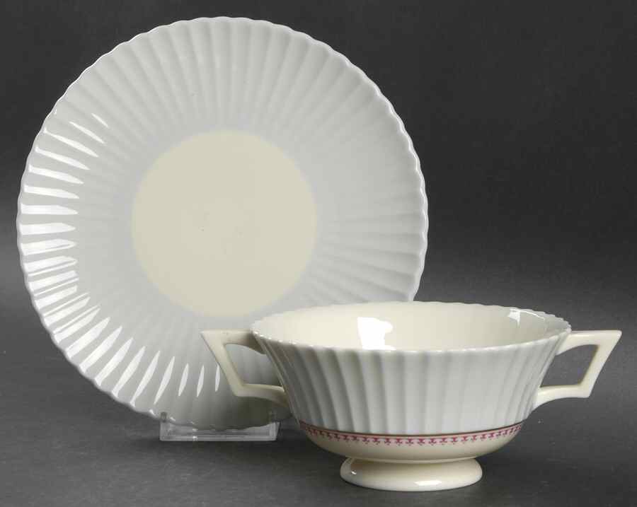 Melody Footed Cream Soup Bowl & Saucer Set by Lenox-1