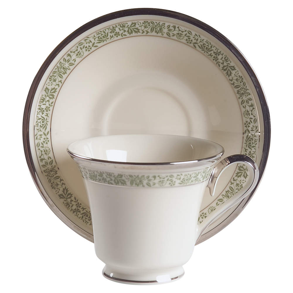 Memoir Footed Cup & Saucer Set by Lenox-1