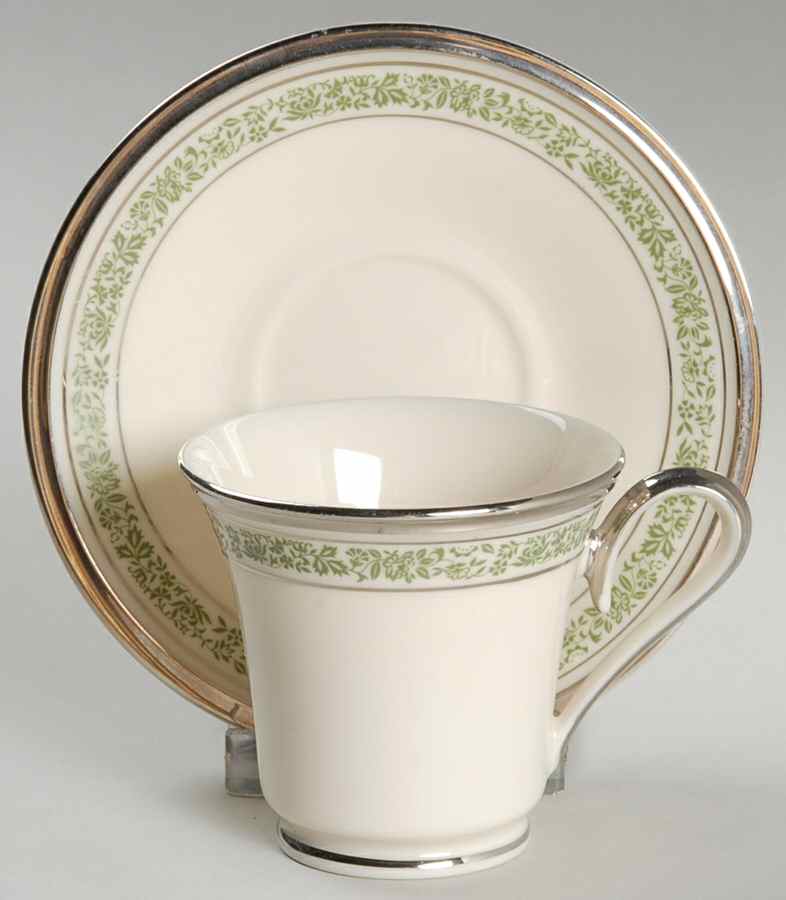 Memoir Footed Demitasse Cup & Saucer Set by Lenox-1