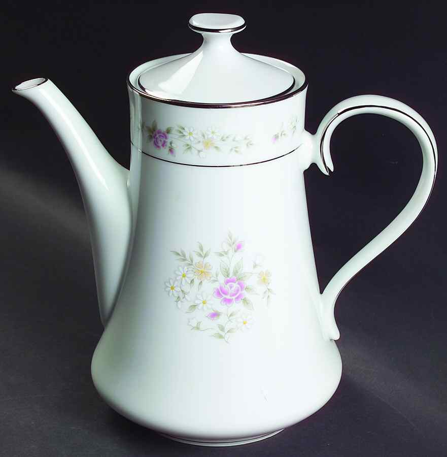 Meadow Pinks Coffee Pot & Lid by Lenox-1