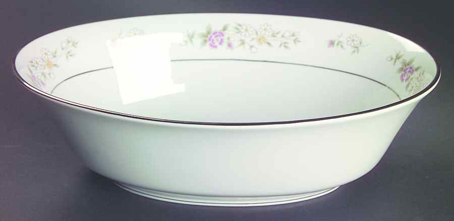 Meadow Pinks 9" Oval Vegetable Bowl by Lenox-1