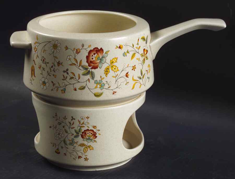 Merriment Fondue Pot Open with Warmer Stand by Lenox-1
