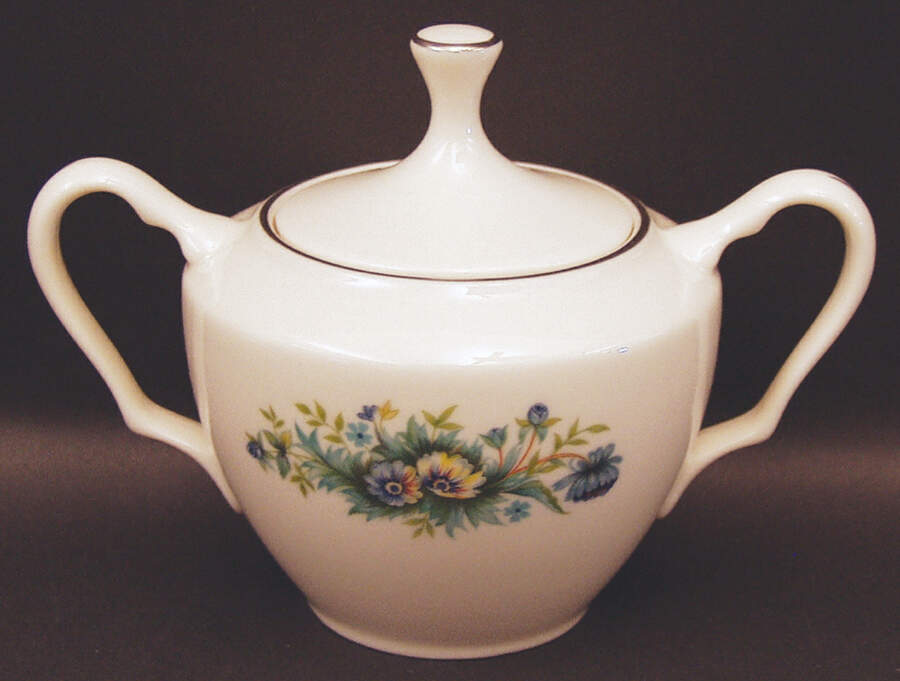 Merrivale Sugar Bowl & Lid by Lenox-1